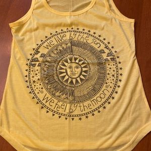 No name brand Summer tank. Yellow size XL approximately. No tags.
